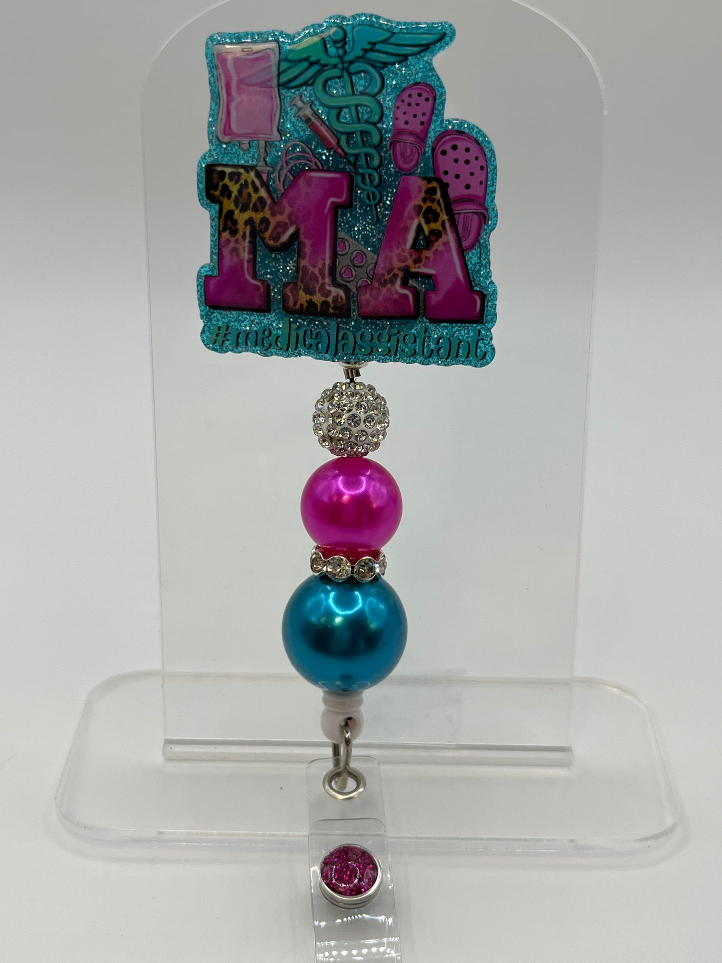 MA-Cheetah Teal and Pink