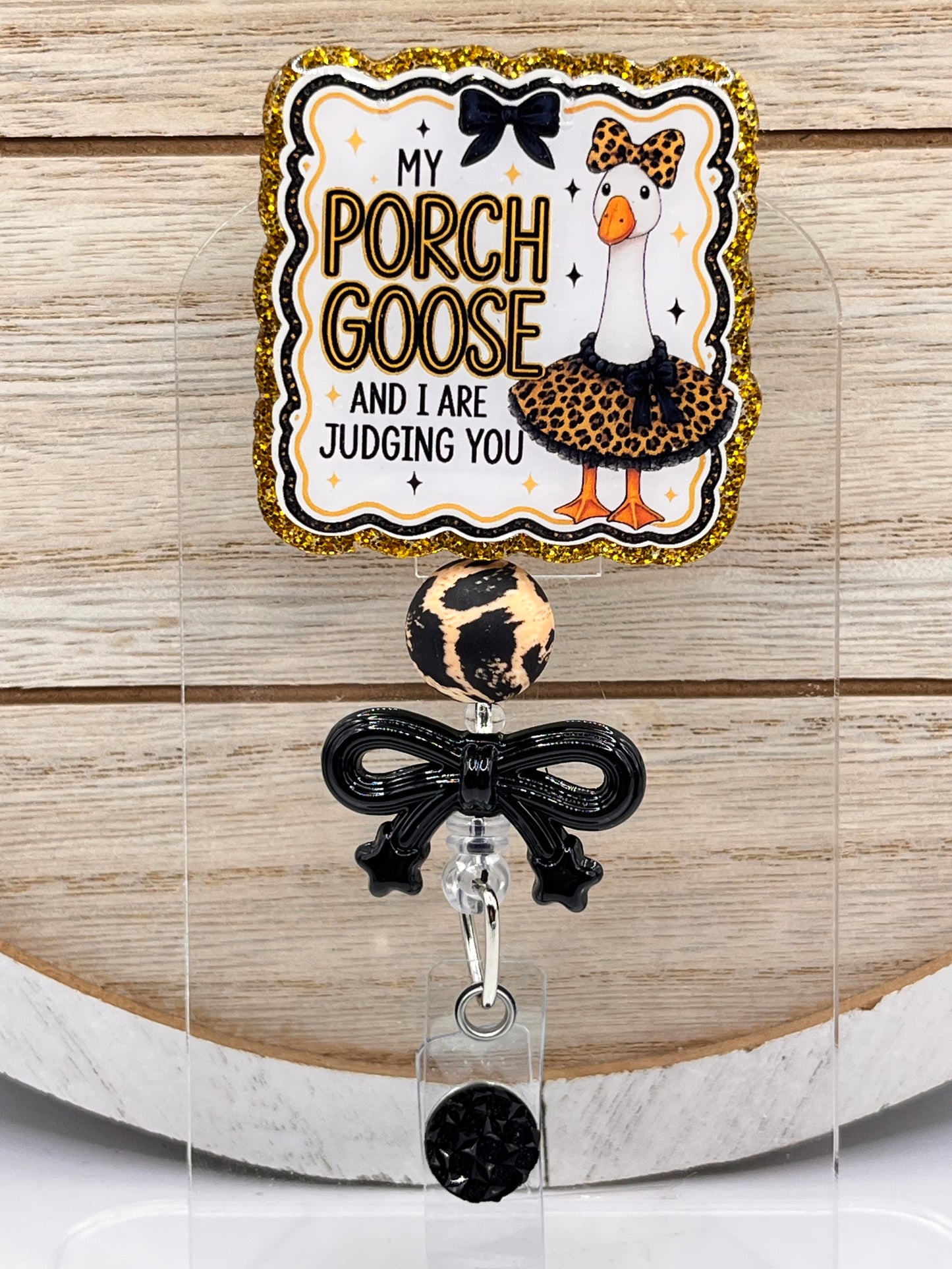 Porch Goose and I are Judging You