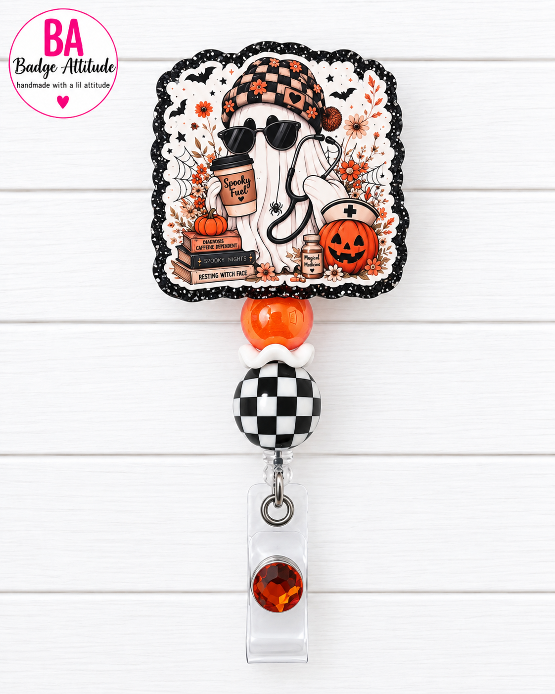 Nurse Ghost Checkered