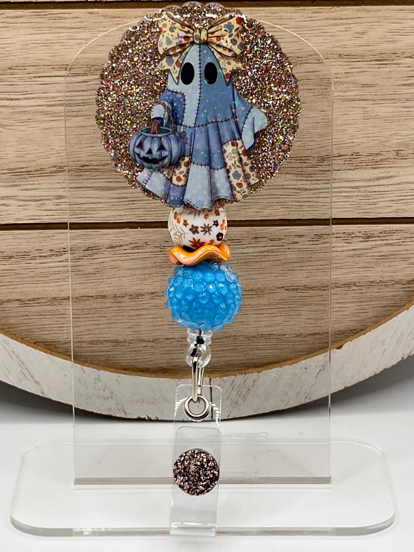 Ghost-Denim Flower Bead