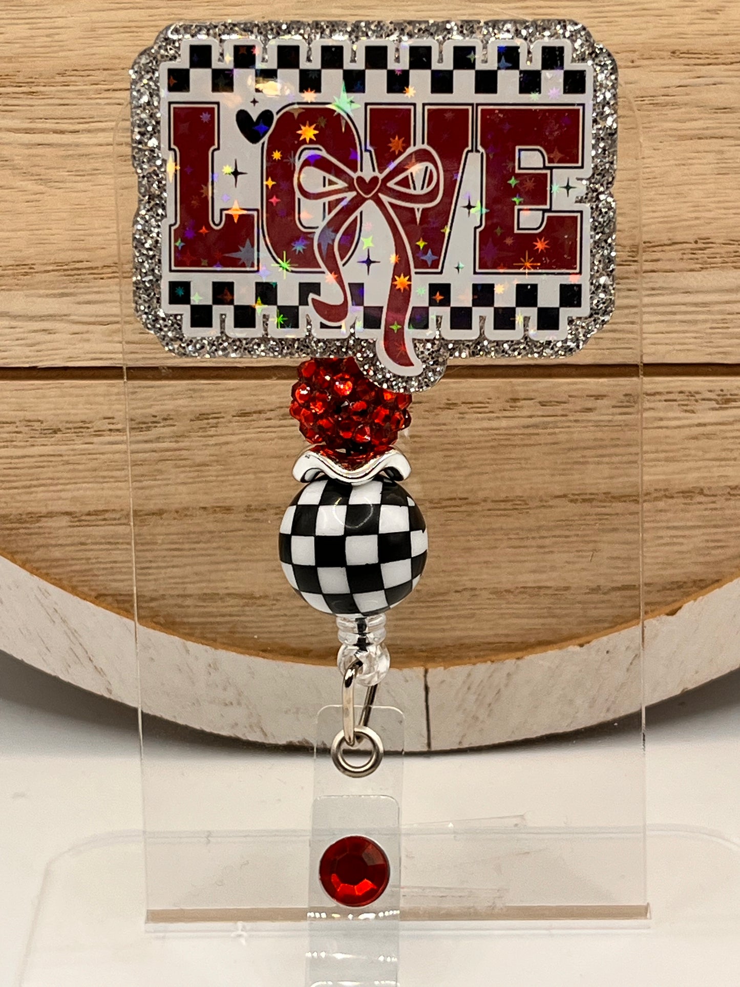 Love-Black and White Checkered