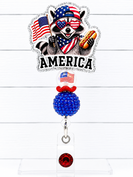 Raccoon Patriotic