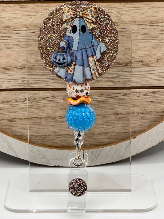 Ghost-Denim Flower Bead