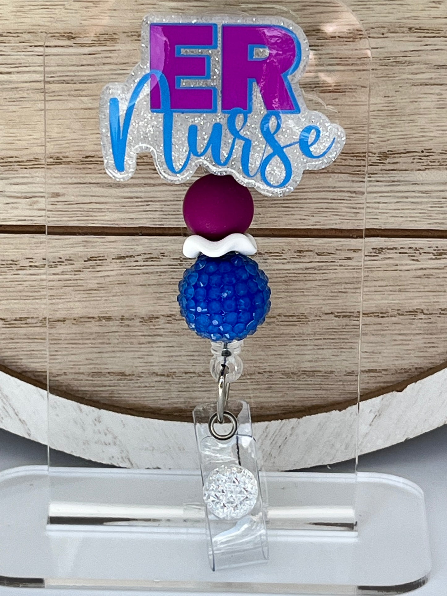 ER Nurse-Burgundy and Blue