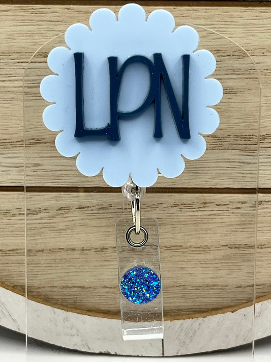 (2D) LPN- Light Blue and Navy