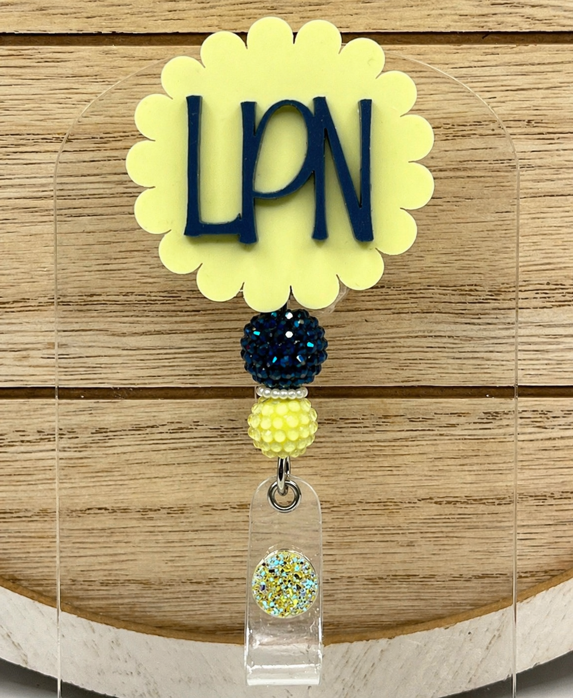 (2D) LPN- Pale Yellow and Navy